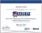 Military Relocation Professional Certification